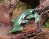 Hammerhead pendant carved from Inanga Pounamu - NZ Greenstone