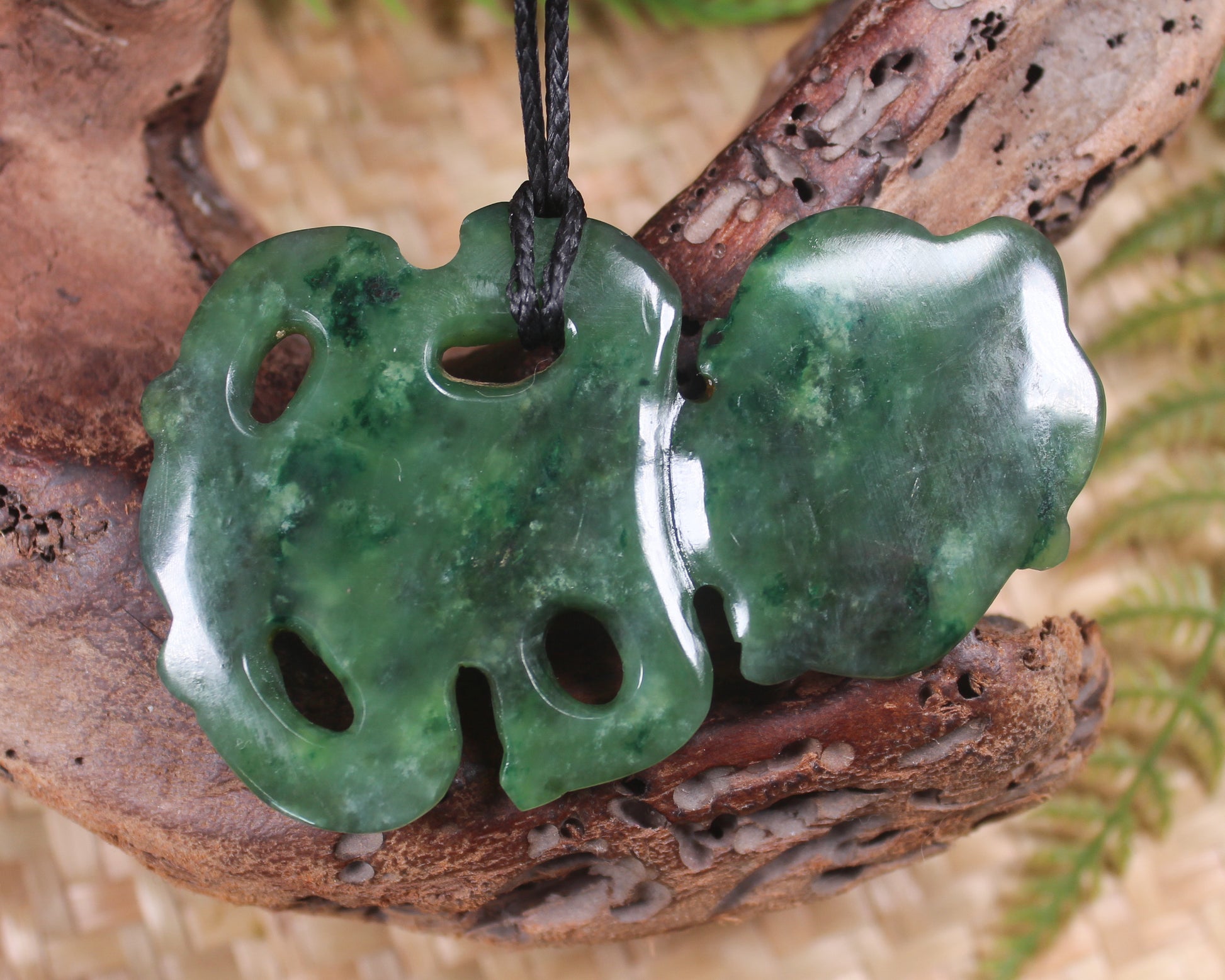 Hei Tiki carved from Kawakawa Pounamu - NZ Greenstone