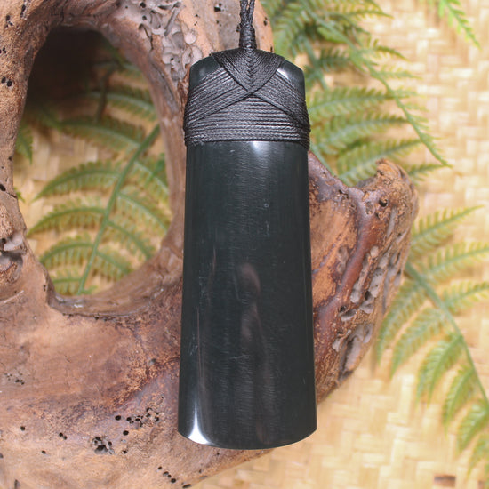 Toki carved from Australian Black Jade