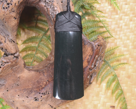 Toki carved from Australian Black Jade
