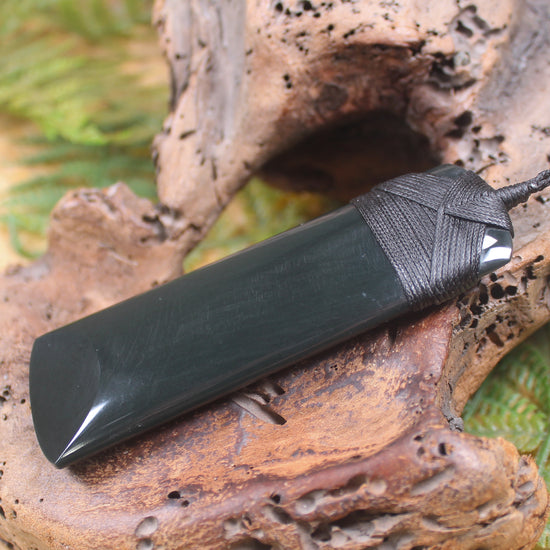 Toki carved from Australian Black Jade
