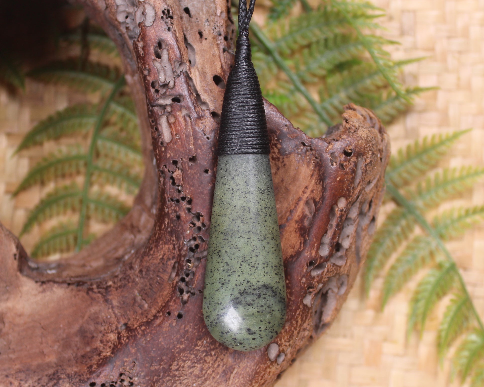 Roimata or Teardrop carved from NZ Serpentine