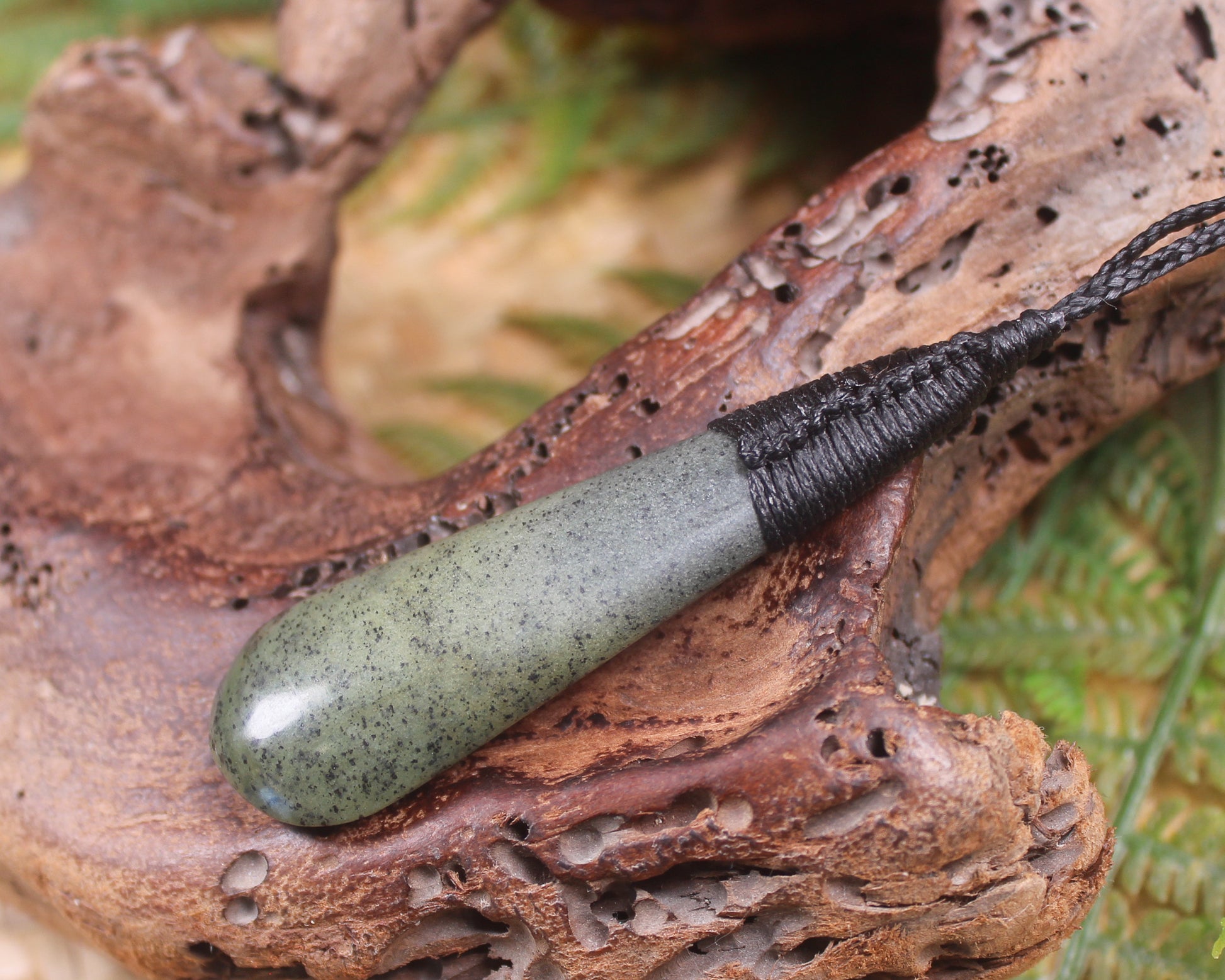 Roimata or Teardrop carved from NZ Serpentine