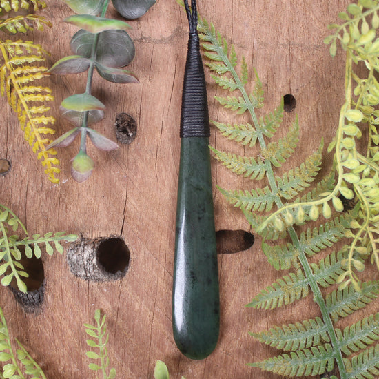 Rimu Pounamu Roimata Pendant - NZ Greenstone