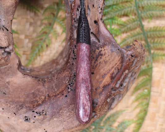 Roimata or Teardrop carved from Aroha Stone