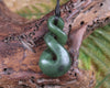 Twist carved from Kawakawa Pounamu - NZ Greenstone