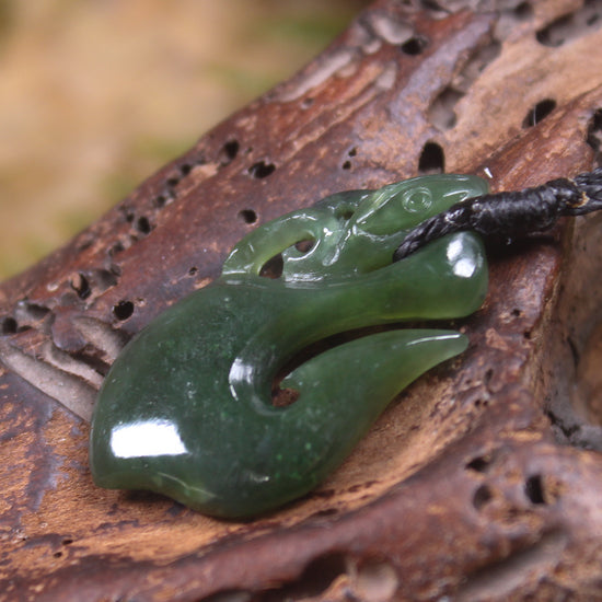 Manaia carved from Kawakawa Pounamu - NZ Greenstone