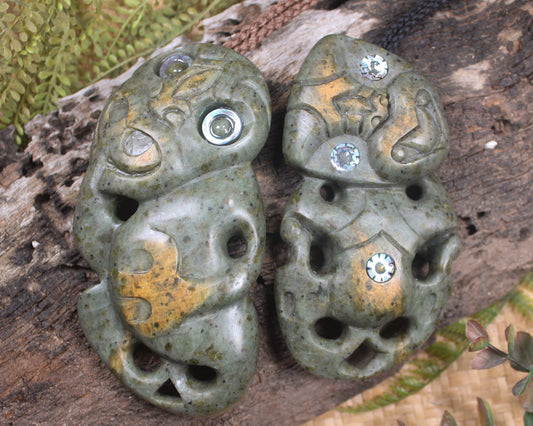 Rimu Pounamu Hei Tiki - NZ Greenstone