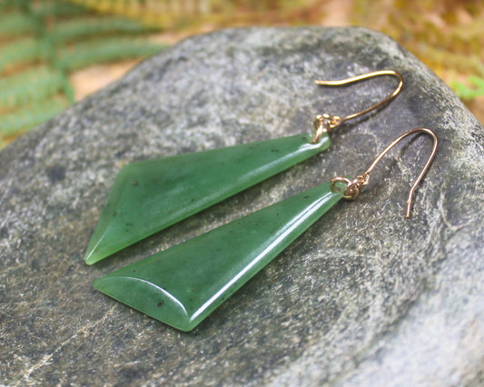 Hapopo Pounamu Earrings