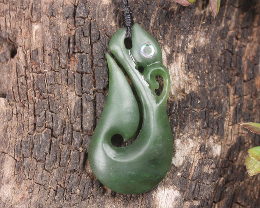 Manaia carved from Hapopo Pounamu - NZ Greenstone