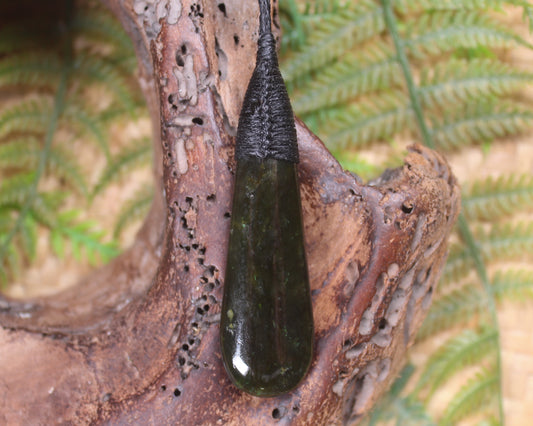 Rimu Pounamu Roimata Pendant - NZ Greenstone