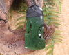 Manaia Toki or Adze Pendant carved from Kawakawa Pounamu - NZ Greenstone