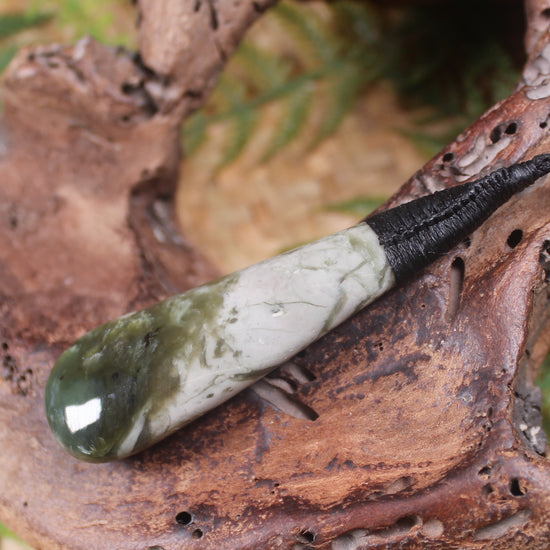 Roimata Teardrop carved from Hapopo Pounamu - NZ Greenstone