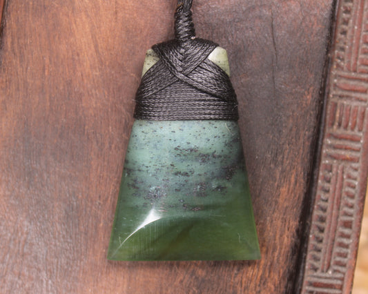 Toki or Adze Pendant carved from Tangiwai Pounamu - NZ Greenstone