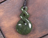 Twist carved from Kawakawa Pounamu - NZ Greenstone