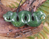 Pekapeka Pendant carved from Hapopo Pounamu - NZ Greenstone