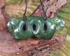 Pekapeka Pendant carved from Hapopo Pounamu - NZ Greenstone