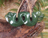 Pekapeka Pendant carved from Hapopo Pounamu - NZ Greenstone