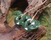 Pekapeka Pendant carved from Hapopo Pounamu - NZ Greenstone