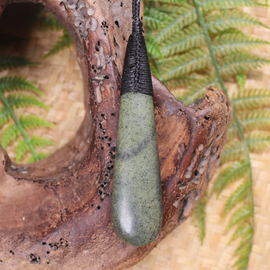 Roimata or Teardrop carved from NZ Serpentine