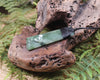 Toki or Adze with Koru carved from Hapopo Pounamu - NZ Greenstone