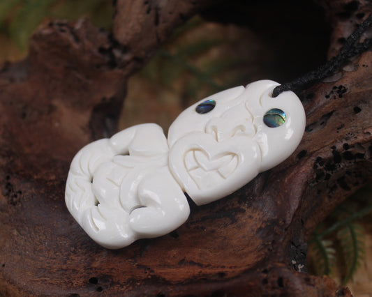 Hei Tiki carved from Bone