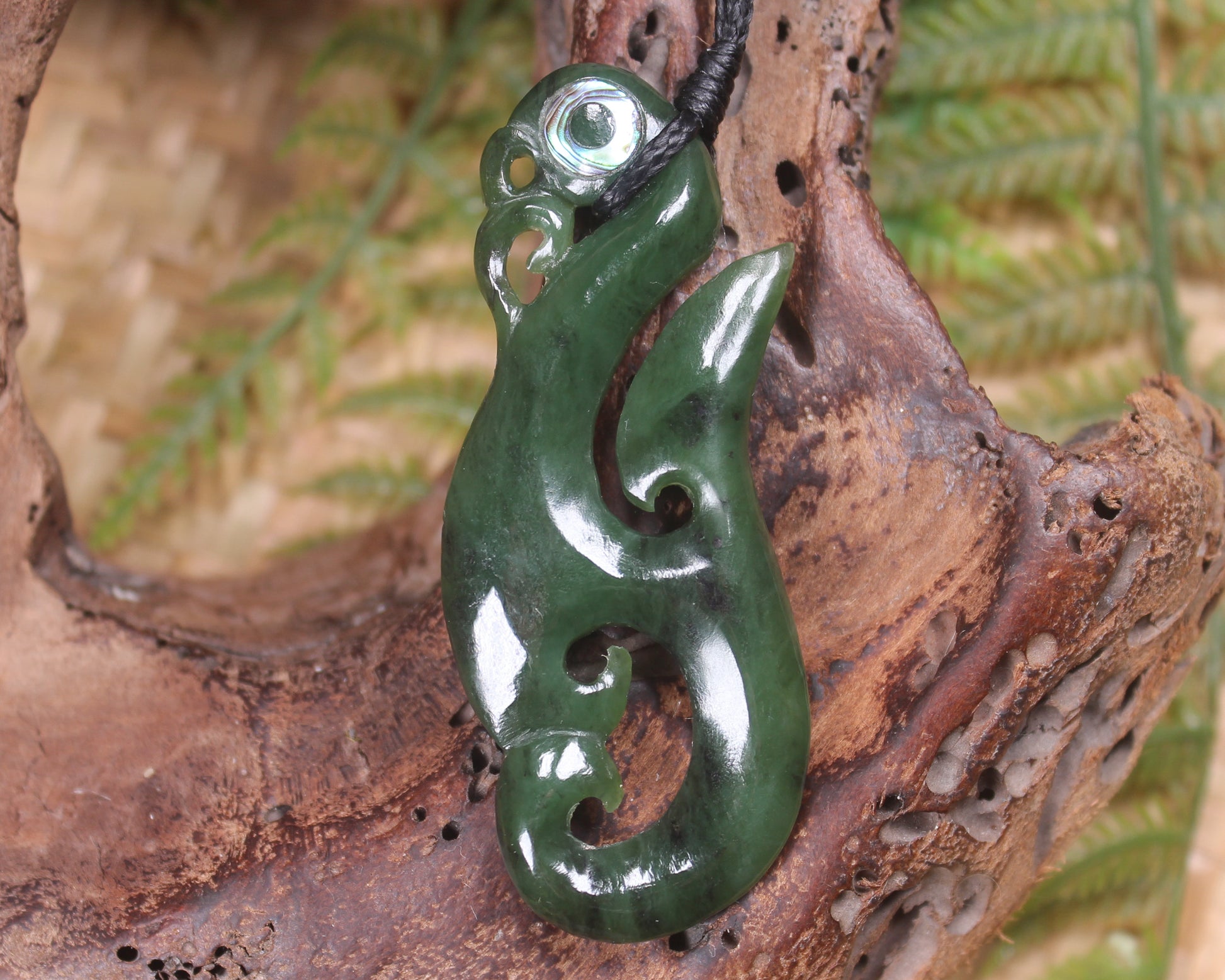 Manaia carved from Hapopo Pounamu - NZ Greenstone