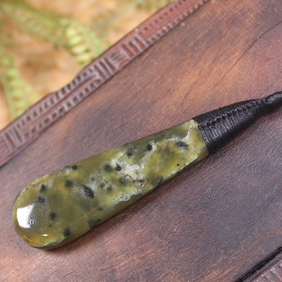 Rimu Pounamu Roimata Pendant - NZ Greenstone