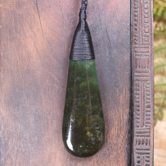 Rimu Pounamu Roimata Pendant - NZ Greenstone