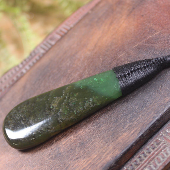 Rimu Pounamu Roimata Pendant - NZ Greenstone