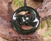 Koru carved from Rimu Pounamu - NZ Greenstone