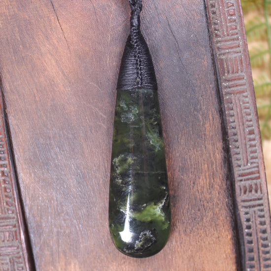 Rimu Pounamu Roimata Pendant - NZ Greenstone