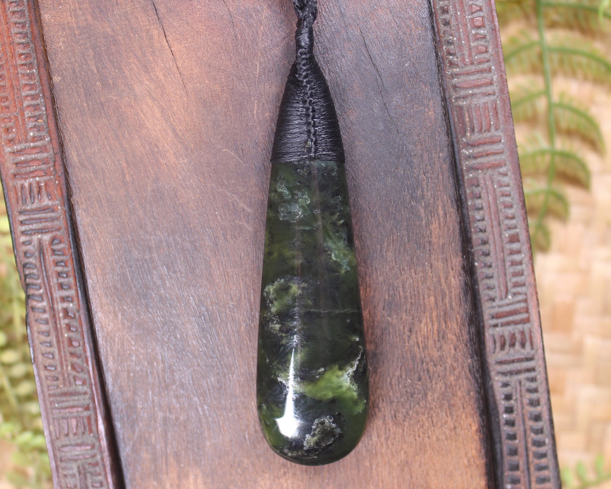 Rimu Pounamu Roimata Pendant - NZ Greenstone