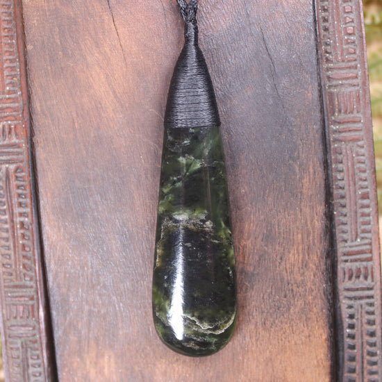 Rimu Pounamu Roimata Pendant - NZ Greenstone