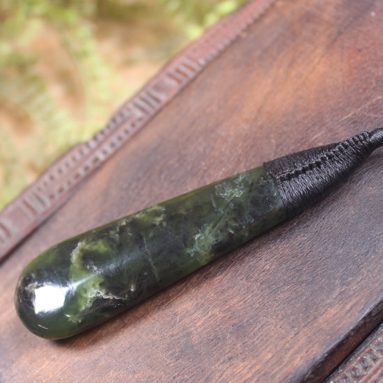 Rimu Pounamu Roimata Pendant - NZ Greenstone