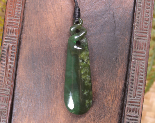 Rimu Pounamu Roimata Pendant - NZ Greenstone