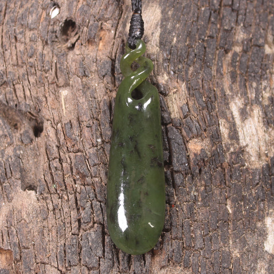 Rimu Pounamu Roimata Pendant - NZ Greenstone