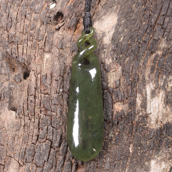Rimu Pounamu Roimata Pendant - NZ Greenstone