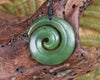 Koru carved from Hapopo Pounamu - NZ Greenstone