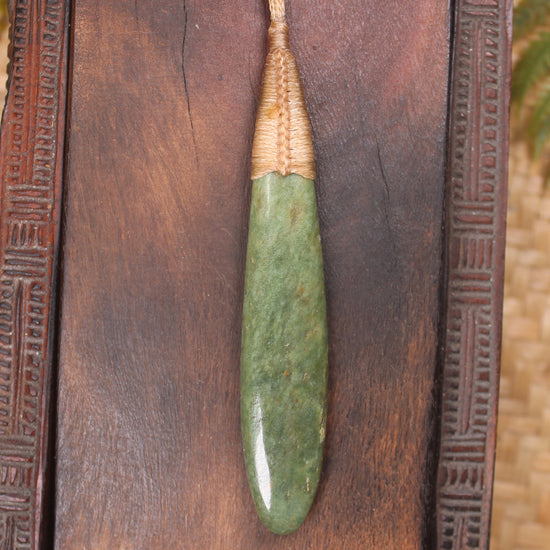 Flower Jade Pounamu Roimata Pendant - NZ Greenstone