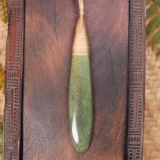 Flower Jade Pounamu Roimata Pendant - NZ Greenstone