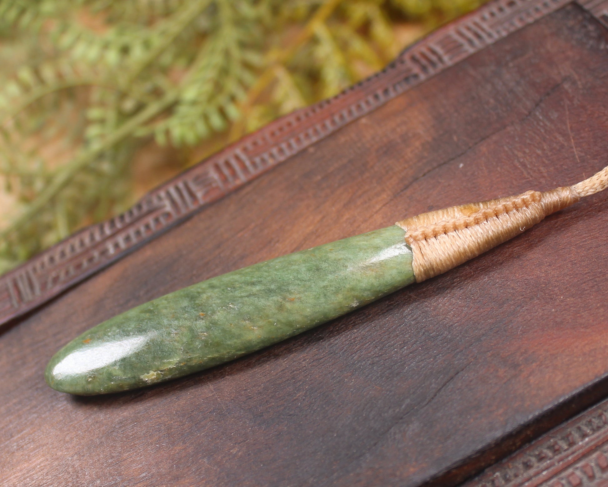 Flower Jade Pounamu Roimata Pendant - NZ Greenstone