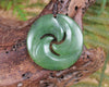 Koru carved from Hapopo Pounamu - NZ Greenstone