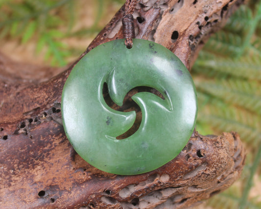 Koru carved from Hapopo Pounamu - NZ Greenstone