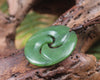 Koru carved from Hapopo Pounamu - NZ Greenstone