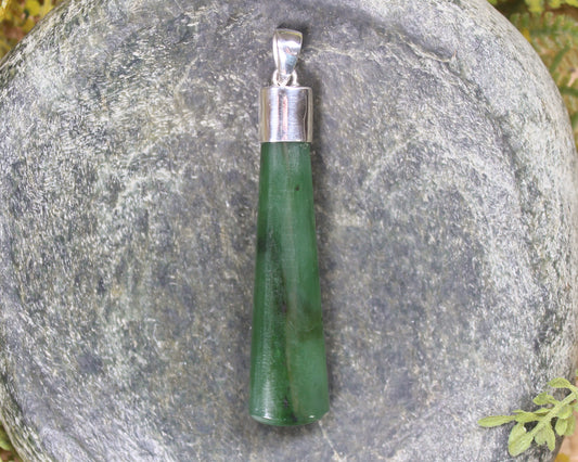 Pendant carved from Hapopo Pounamu - NZ Greenstone