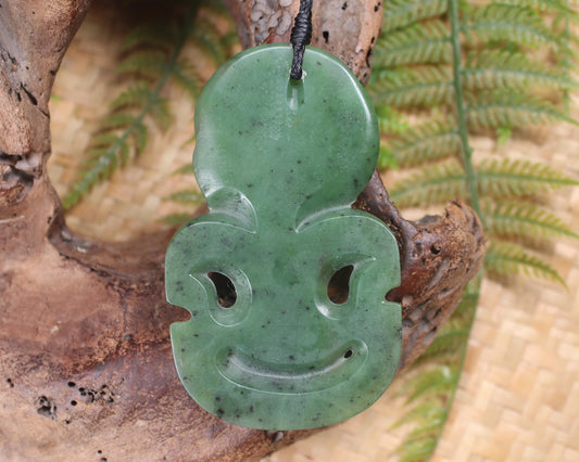 Hapopo Pounamu Hei Tiki - NZ Greenstone