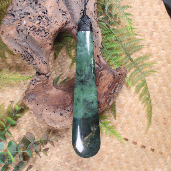 Roimata Teardrop carved from Inanga Pounamu - NZ Greenstone