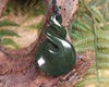 Twist carved from Kawakawa Pounamu - NZ Greenstone