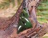 Whale Tail carved from Kawakawa Pounamu - NZ Greenstone